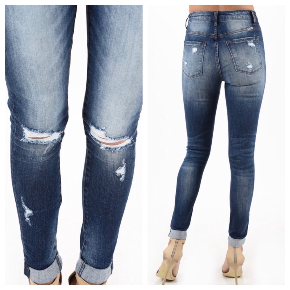 Last 1! 🌟HP🌟Kancan Distressed Skinny Jeans - Picture 2 of 2